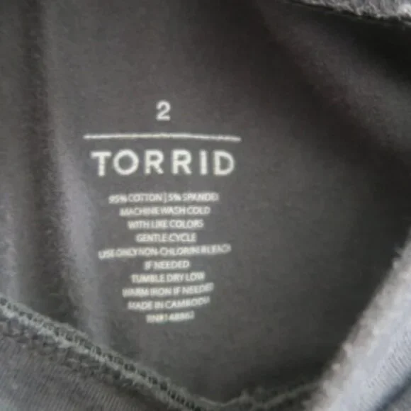 Torrid solid basic simple plain leggings plus size activewear in gray size 2 (2X - Picture 9 of 13